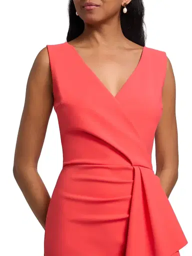 Chiara Boni La Petite Robe Women's Sayon Drape Sheath Cocktail Dress | Thumbnail 6 Chiara Boni La Petite Robe Women's Sayon Drape Sheath Cocktail Dress | Thumbnail 6