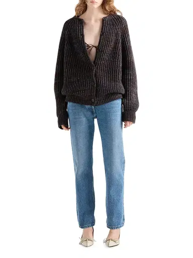 Prada Women's Straight-Leg Denim Jeans - Blue | Thumbnail 6 Prada Women's Straight-Leg Denim Jeans - Blue | Thumbnail 6