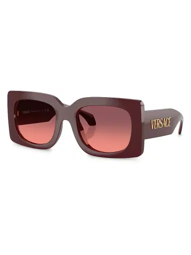 Versace Women's 54MM Square Sunglasses - Burgundy Pink | Thumbnail 2 Versace Women's 54MM Square Sunglasses - Burgundy Pink | Thumbnail 2
