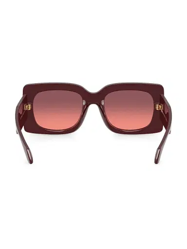 Versace Women's 54MM Square Sunglasses - Burgundy Pink | Thumbnail 4 Versace Women's 54MM Square Sunglasses - Burgundy Pink | Thumbnail 4