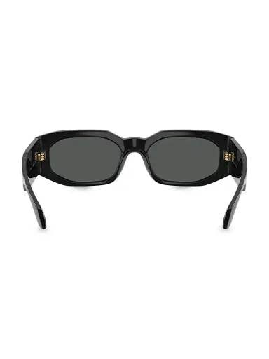 Versace Women's 55MM Rectangular Sunglasses - Black | Thumbnail 4 Versace Women's 55MM Rectangular Sunglasses - Black | Thumbnail 4