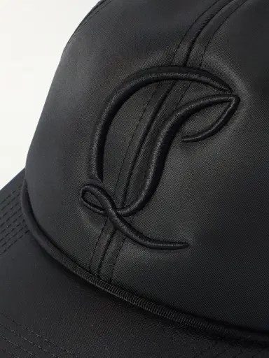 Christian Louboutin Mooncrest AC Logo-Embroidered Leather-Trimmed Nylon-Twill Baseball Cap - Men | Thumbnail 4 Christian Louboutin Mooncrest AC Logo-Embroidered Leather-Trimmed Nylon-Twill Baseball Cap - Men | Thumbnail 4