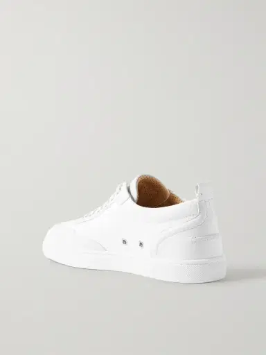 Christian Louboutin Retero Full-Grain Leather-Trimmed Canvas Sneakers - Men | Thumbnail 4 Christian Louboutin Retero Full-Grain Leather-Trimmed Canvas Sneakers - Men | Thumbnail 4
