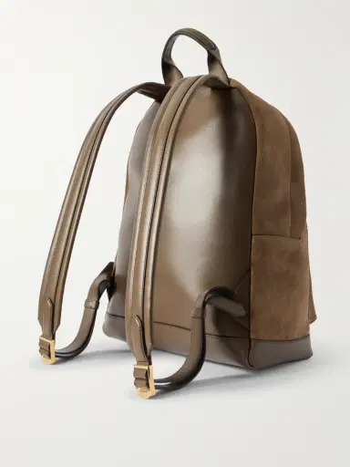Tom Ford Buckley Leather-Trimmed Suede Backpack - Men | Thumbnail 3 Tom Ford Buckley Leather-Trimmed Suede Backpack - Men | Thumbnail 3