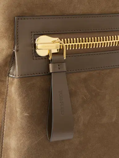 Tom Ford Buckley Leather-Trimmed Suede Backpack - Men | Thumbnail 4 Tom Ford Buckley Leather-Trimmed Suede Backpack - Men | Thumbnail 4