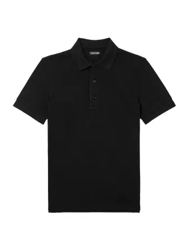 Tom Ford Slim-Fit Lyocell and Cotton-Blend Piqué Polo Shirt - Men | Thumbnail 1 Tom Ford Slim-Fit Lyocell and Cotton-Blend Piqué Polo Shirt - Men | Thumbnail 1