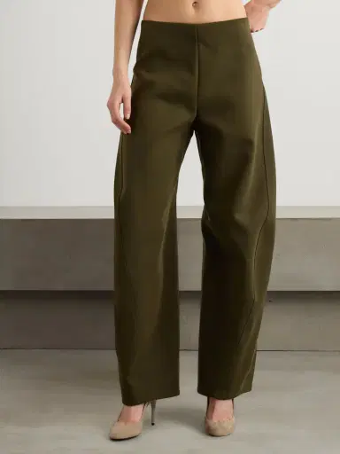 Alaïa Cotton-poplin Barrel-leg Pants | Thumbnail 3 Alaïa Cotton-poplin Barrel-leg Pants | Thumbnail 3