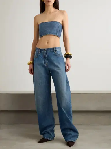 Alaïa Low-rise Barrel-leg Jeans | Thumbnail 2 Alaïa Low-rise Barrel-leg Jeans | Thumbnail 2