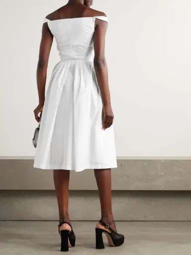 Vivienne Westwood Sunday Gathered Cotton-poplin Dress | Thumbnail 3 Vivienne Westwood Sunday Gathered Cotton-poplin Dress | Thumbnail 3
