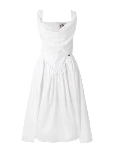 Vivienne Westwood Sunday Gathered Cotton-poplin Dress | Thumbnail 1 Vivienne Westwood Sunday Gathered Cotton-poplin Dress | Thumbnail 1