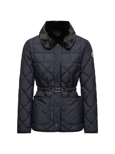Moncler Women's Cygne Puffer Jacket - Navy Blue | Thumbnail 1 Moncler Women's Cygne Puffer Jacket - Navy Blue | Thumbnail 1