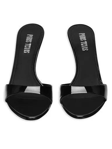 Paris Texas Women's Lidia Patent 70MM Mules - Black - Size 11 | Thumbnail 4 Paris Texas Women's Lidia Patent 70MM Mules - Black - Size 11 | Thumbnail 4