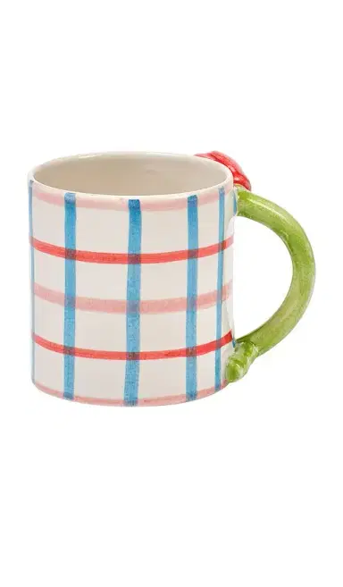 Damson Madder Hand Painted Tulip Handle Mug | Thumbnail 2 Damson Madder Hand Painted Tulip Handle Mug | Thumbnail 2