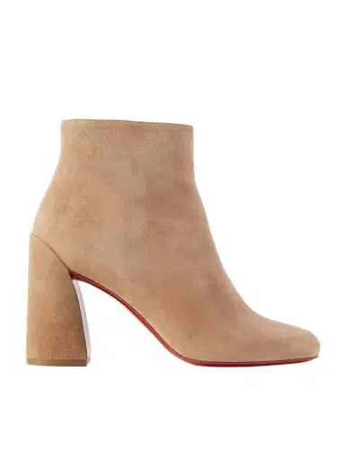 Christian Louboutin Turela 85 Suede Ankle Boots | Thumbnail 1 Christian Louboutin Turela 85 Suede Ankle Boots | Thumbnail 1