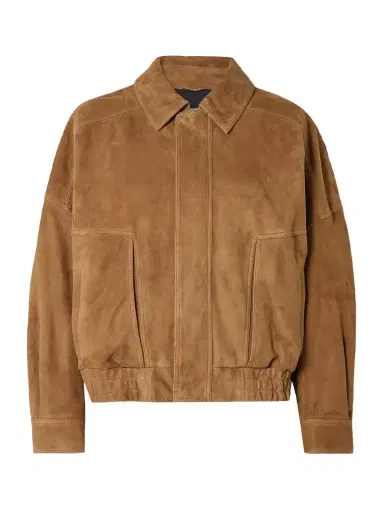 Nour Hammour Dalma Suede Bomber Jacket | Thumbnail 1 Nour Hammour Dalma Suede Bomber Jacket | Thumbnail 1
