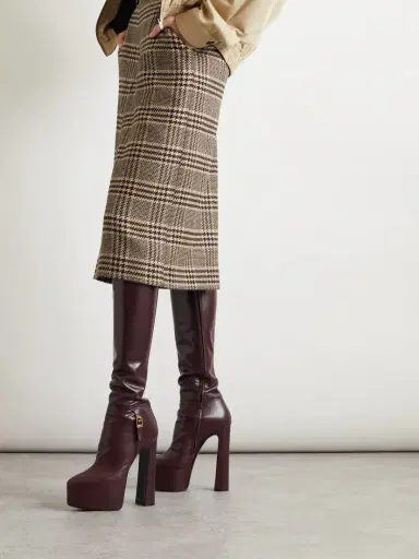 Saint Laurent Nico Leather Over-the-knee Boots | Thumbnail 2 Saint Laurent Nico Leather Over-the-knee Boots | Thumbnail 2