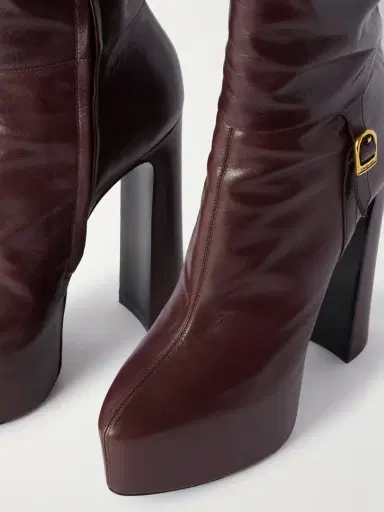 Saint Laurent Nico Leather Over-the-knee Boots | Thumbnail 4 Saint Laurent Nico Leather Over-the-knee Boots | Thumbnail 4