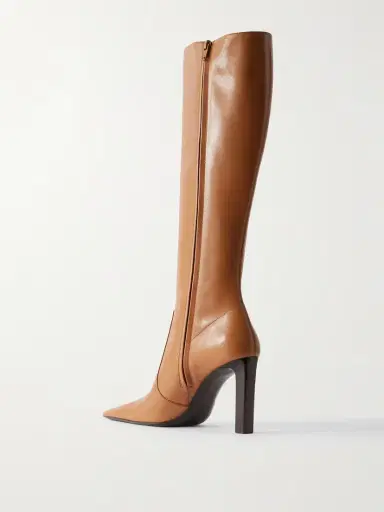 Saint Laurent Francoise Leather Knee Boots | Thumbnail 3 Saint Laurent Francoise Leather Knee Boots | Thumbnail 3