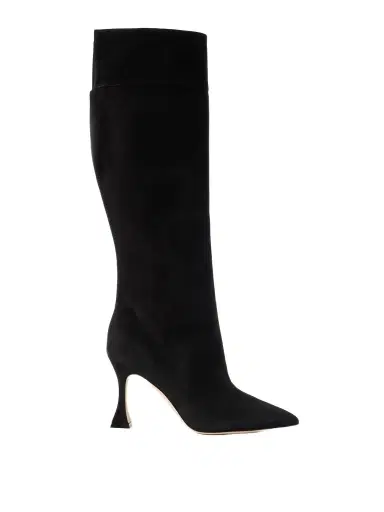 Manolo Blahnik Miralonepla 90 Suede Knee Boots | Thumbnail 1 Manolo Blahnik Miralonepla 90 Suede Knee Boots | Thumbnail 1