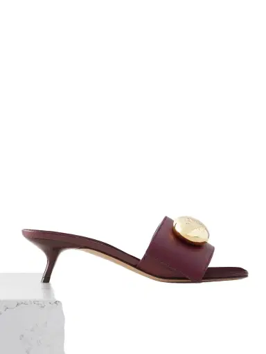 Loewe Pebble Embellished Leather Mules | Thumbnail 1 Loewe Pebble Embellished Leather Mules | Thumbnail 1