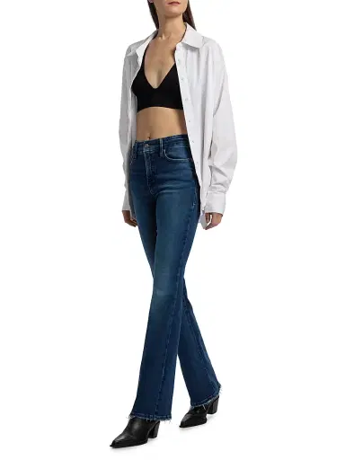 Good American Women's SoftTech Good Classic Boot-Cut Jeans - Indigo | Thumbnail 2 Good American Women's SoftTech Good Classic Boot-Cut Jeans - Indigo | Thumbnail 2