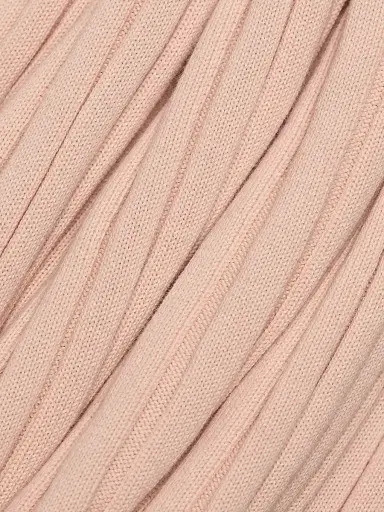Stella McCartney Women's Textured Knit Cotton Midi-Dress - Powder Pink | Thumbnail 7 Stella McCartney Women's Textured Knit Cotton Midi-Dress - Powder Pink | Thumbnail 7