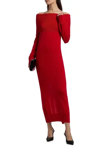 Stella McCartney Women's Light Wool Maxi Dress | Thumbnail 3 Stella McCartney Women's Light Wool Maxi Dress | Thumbnail 3