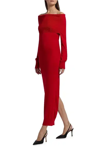 Stella McCartney Women's Light Wool Maxi Dress | Thumbnail 4 Stella McCartney Women's Light Wool Maxi Dress | Thumbnail 4