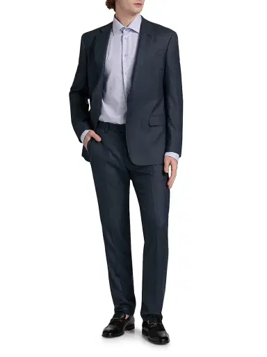 Eton Men's Contemporary-Fit Striped Elevated Cotton Shirt | Thumbnail 2 Eton Men's Contemporary-Fit Striped Elevated Cotton Shirt | Thumbnail 2