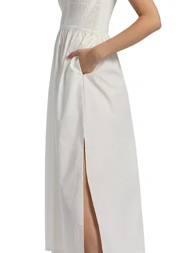 Reiss Women's Kori Mix-Media Midi-Dress - | Thumbnail 6 Reiss Women's Kori Mix-Media Midi-Dress - | Thumbnail 6