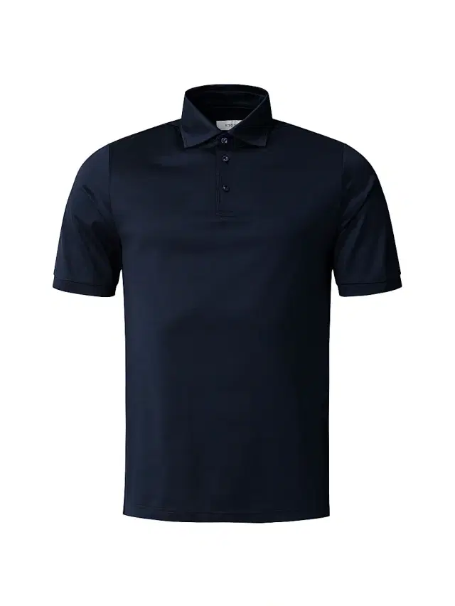 Men's Filo Di Scozia Cotton Polo Shirt - Navy Men's Filo Di Scozia Cotton Polo Shirt - Navy