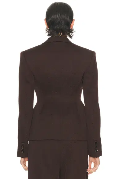 Stella McCartney Twill Tailoring Molded Jacket | Thumbnail 3 Stella McCartney Twill Tailoring Molded Jacket | Thumbnail 3
