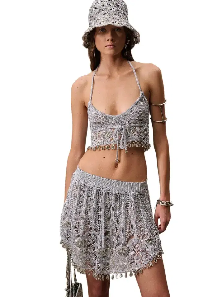 for FWRD Lurex Crochet Bra Top for FWRD Lurex Crochet Bra Top