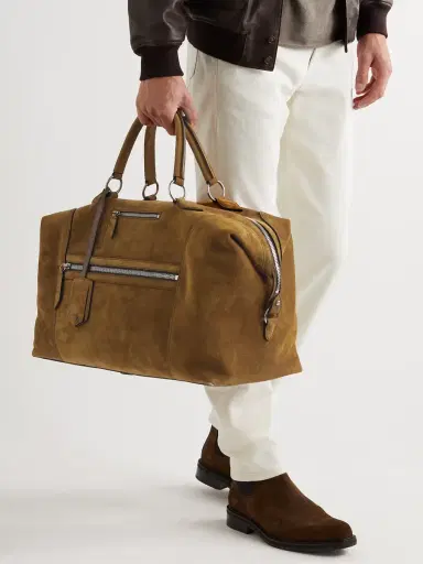 Métier Vagabond Suede Holdall - Men | Thumbnail 2 Métier Vagabond Suede Holdall - Men | Thumbnail 2