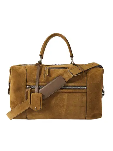 Métier Vagabond Suede Holdall - Men | Thumbnail 1 Métier Vagabond Suede Holdall - Men | Thumbnail 1