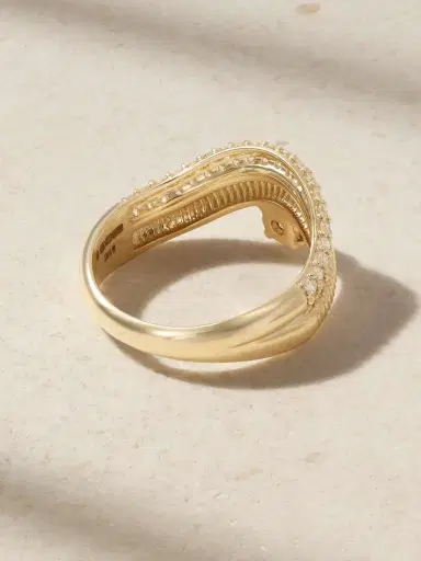 STONE AND STRAND Anjelica 14-karat Gold Diamond Ring | Thumbnail 3 STONE AND STRAND Anjelica 14-karat Gold Diamond Ring | Thumbnail 3