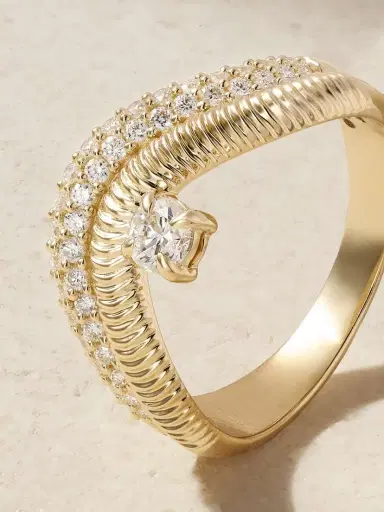 STONE AND STRAND Anjelica 14-karat Gold Diamond Ring | Thumbnail 4 STONE AND STRAND Anjelica 14-karat Gold Diamond Ring | Thumbnail 4