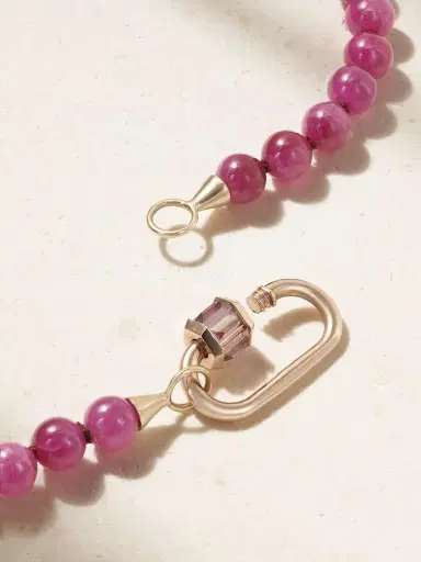 Marla Aaron 14-karat Gold Ruby Necklace | Thumbnail 3 Marla Aaron 14-karat Gold Ruby Necklace | Thumbnail 3