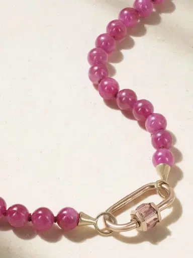 Marla Aaron 14-karat Gold Ruby Necklace | Thumbnail 4 Marla Aaron 14-karat Gold Ruby Necklace | Thumbnail 4