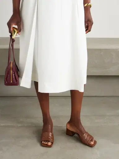 Bottega Veneta Riva Intrecciato Leather Mules | Thumbnail 2 Bottega Veneta Riva Intrecciato Leather Mules | Thumbnail 2