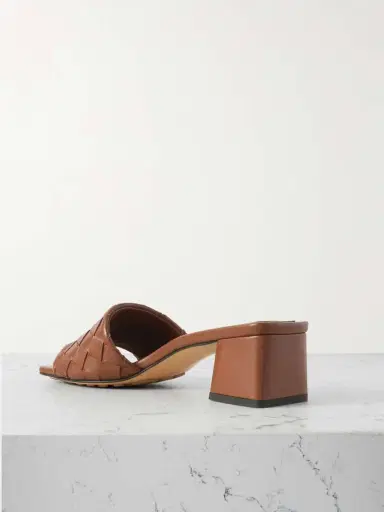 Bottega Veneta Riva Intrecciato Leather Mules | Thumbnail 3 Bottega Veneta Riva Intrecciato Leather Mules | Thumbnail 3