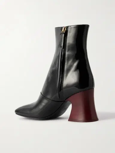 Chloé Janis Patent-leather Ankle Boots | Thumbnail 3 Chloé Janis Patent-leather Ankle Boots | Thumbnail 3