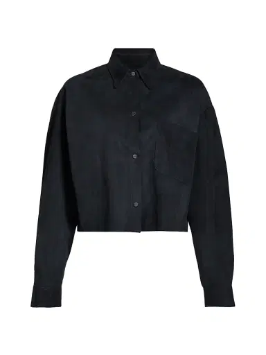 TWP Women's Little Big Joe Suede Jacket - Midnight | Thumbnail 1 TWP Women's Little Big Joe Suede Jacket - Midnight | Thumbnail 1