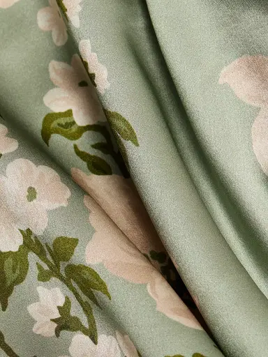 Reformation Women's Anaiis Silk Floral Column Gown - Tarragon - Size 12 | Thumbnail 7 Reformation Women's Anaiis Silk Floral Column Gown - Tarragon - Size 12 | Thumbnail 7
