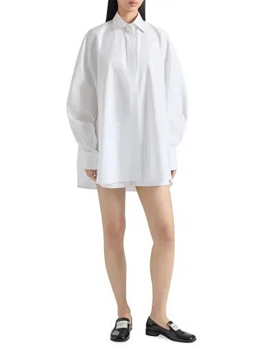 Givenchy Women's Shirt in Poplin with Embroidery - White - Size 8 | Thumbnail 2 Givenchy Women's Shirt in Poplin with Embroidery - White - Size 8 | Thumbnail 2