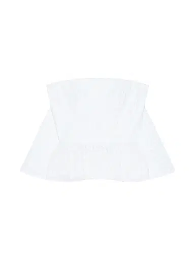Givenchy Women's Strapless Top in Lace with Cape - White | Thumbnail 1 Givenchy Women's Strapless Top in Lace with Cape - White | Thumbnail 1