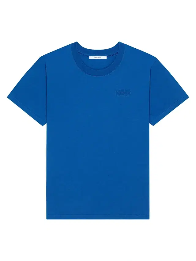 Men's T-Shirt in Cotton with Patch - Electric Blue Men's T-Shirt in Cotton with Patch - Electric Blue