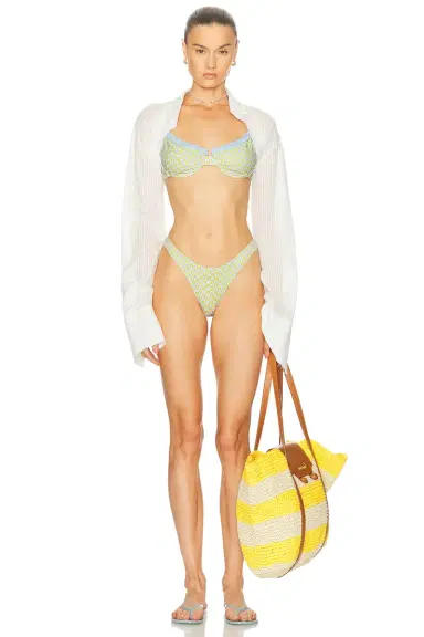 Heavy Manners High Cut Cheeky Bikini Bottom | Thumbnail 4 Heavy Manners High Cut Cheeky Bikini Bottom | Thumbnail 4