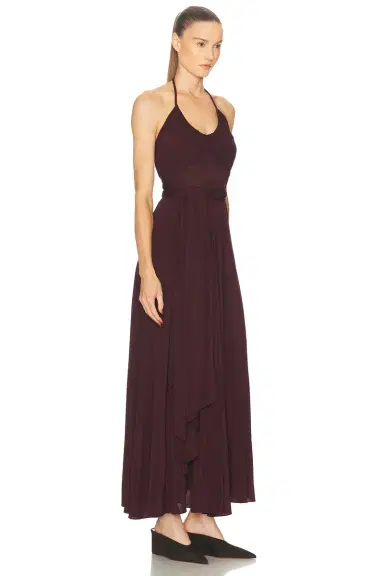 ALAÏA Halter Long Dress | Thumbnail 2 ALAÏA Halter Long Dress | Thumbnail 2