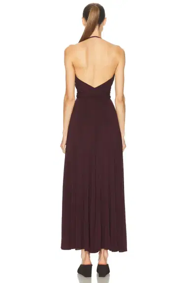 ALAÏA Halter Long Dress | Thumbnail 4 ALAÏA Halter Long Dress | Thumbnail 4